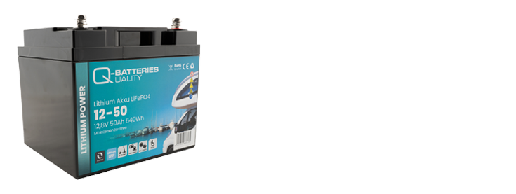 Q-Batteries Lithium Akku 12-100S 12,8V 100Ah 1280Wh LiFePO4